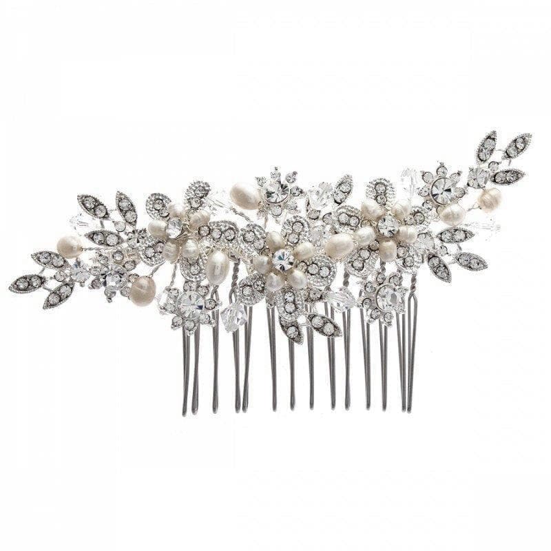 Geraldine Swarovski Pearl & Crystal Comb